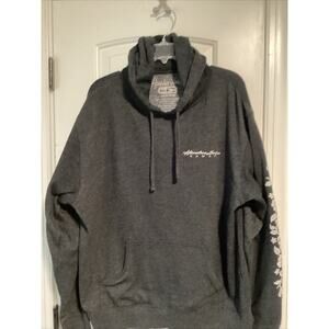 Honolua‎ Surf Co Pullover Graphic Hoodie Sweatshirt Mens Size XL Black Hawaii